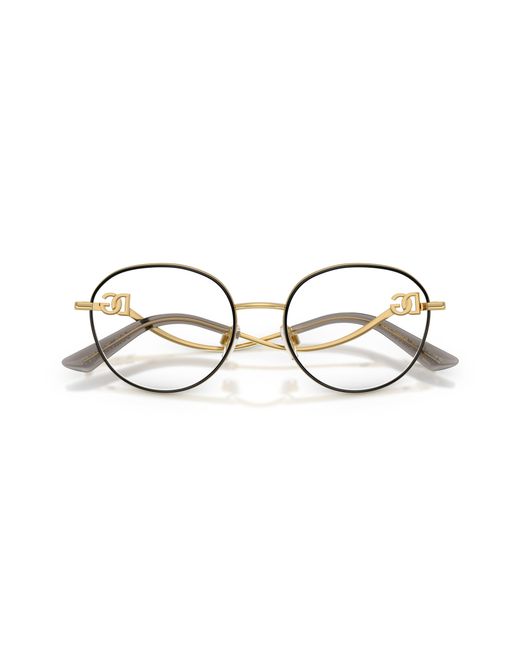 Dolce & Gabbana Black Dg1365 1334 Optical Frames Metal Round Normal