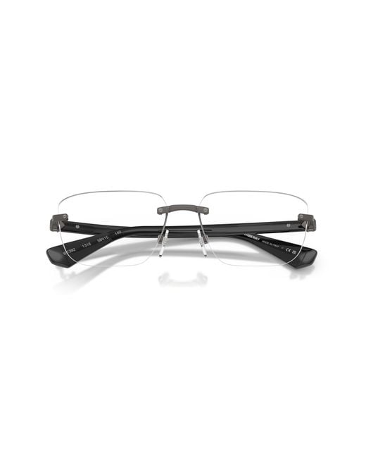 Burberry Black Be1392 1316 Optical Frames Metal Squared Normal for men