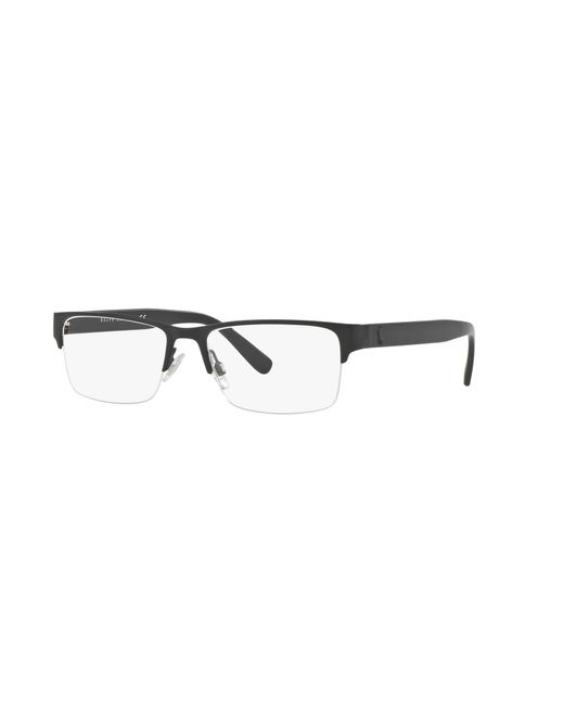 Polo Ralph Lauren Black Ph1164 9038 Optical Frames Metal Squared Normal for men
