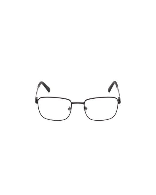 Guess Black Gu50074 002 Optical Frames Metal Squared Normal for men