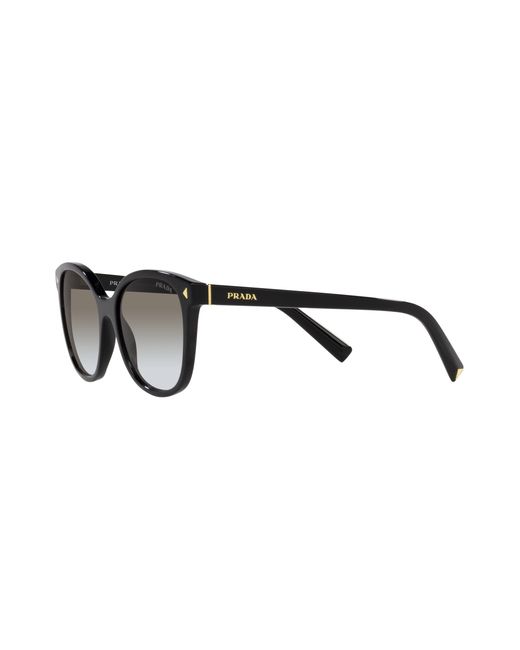 Prada Black Pr 22Zs 1Ab0A7 Sunglasses Acetate Squared Normal Shaded