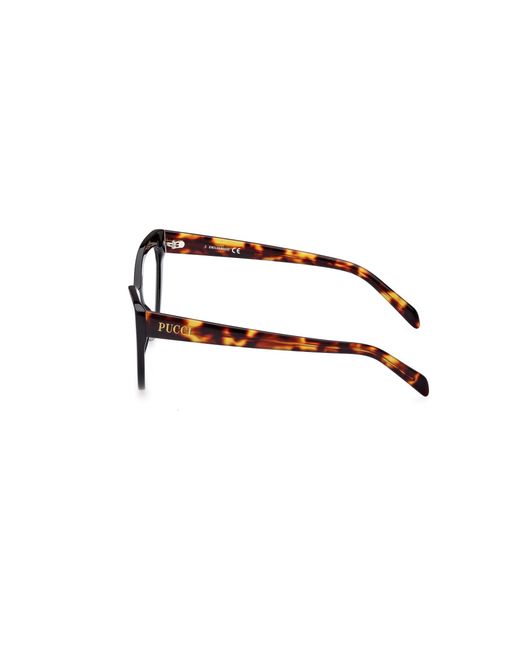 Emilio Pucci Black Ep5215 005 Optical Frames Acetate Cat Eye Normal
