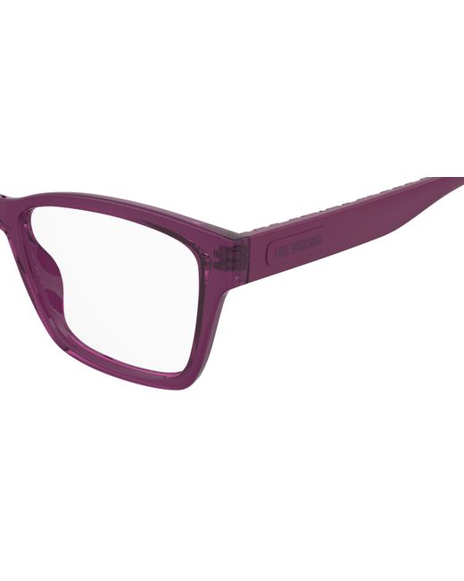 Moschino Black Mol686 35J Optical Frames Polyamide Squared Normal
