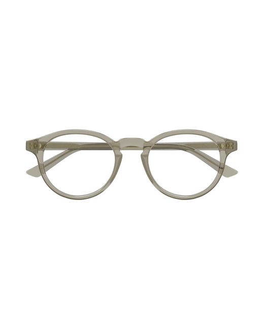 Bottega Veneta Black Bv1420O 003 Optical Frames Acetate Transparent Round for men