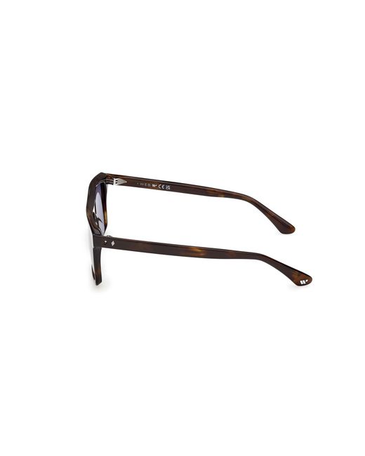 Web Black We0397 52V Sunglasses Acetate Squared Normal for men