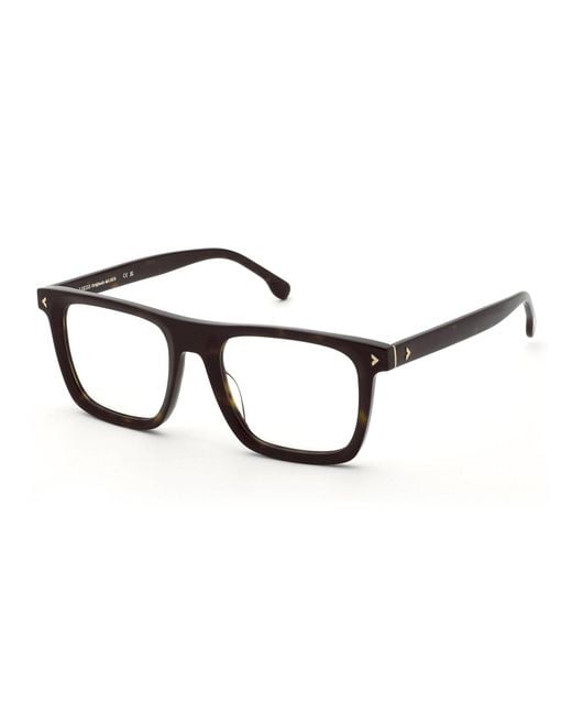 Lozza Black Vl4391 Sassari 2 722 Optical Frames Acetate Squared for men