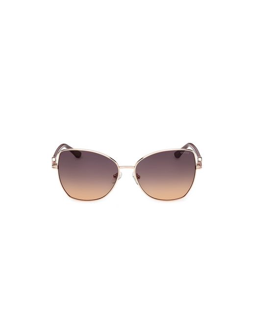 Guess Black Gu00259 28B Sunglasses Metal Smoke Butterfly Normal