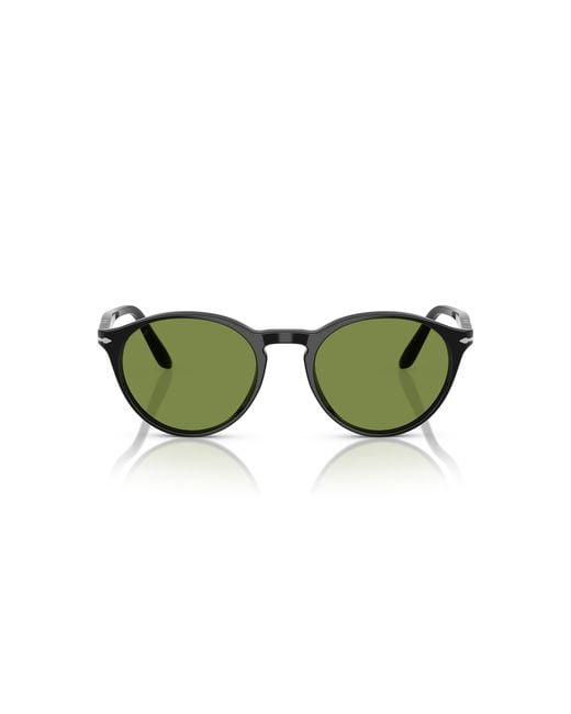 Persol Green Po3092Sm 95/4E Sunglasses Acetate Round Normal for men