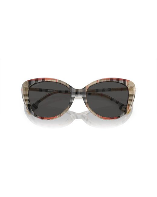 Burberry Black Be4407 408787 Sunglasses Acetate Cat Eye Normal