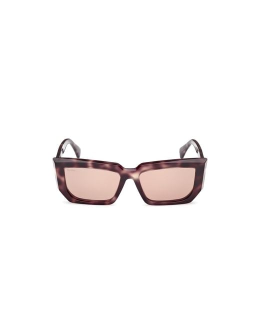 Max Mara Black Mm0126 Glimpse7 55E Sunglasses Acetate Squared Normal