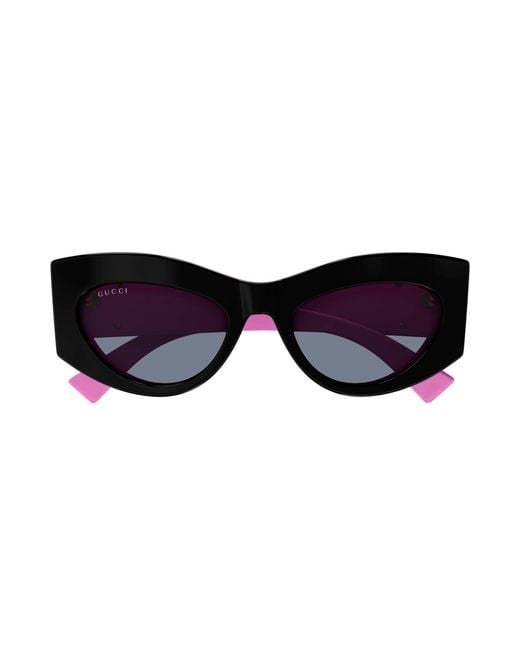 Gucci Black Gg1843S 005 Sunglasses Acetate Cat Eye