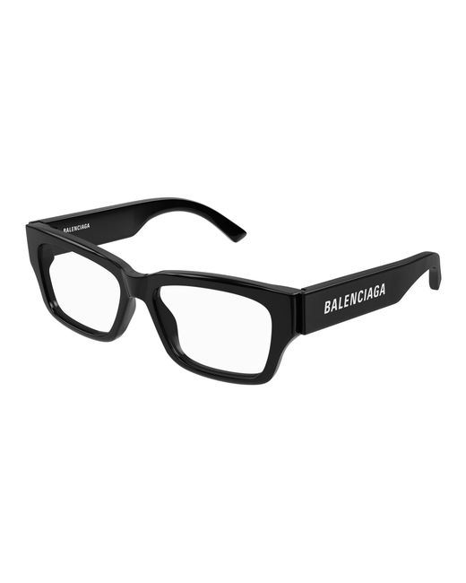 Balenciaga Black Bb0376O 001 Optical Frames Acetate Transparent Squared for men