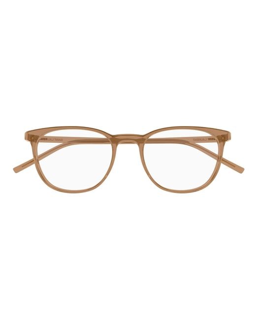 Saint Laurent Black Sl 884 006 Optical Frames Bio-Injected Transparent Round