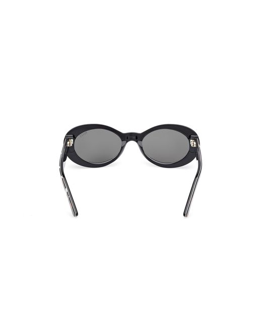 Emilio Pucci Black Ep0234 99A Sunglasses Acetate Smoke Round Normal