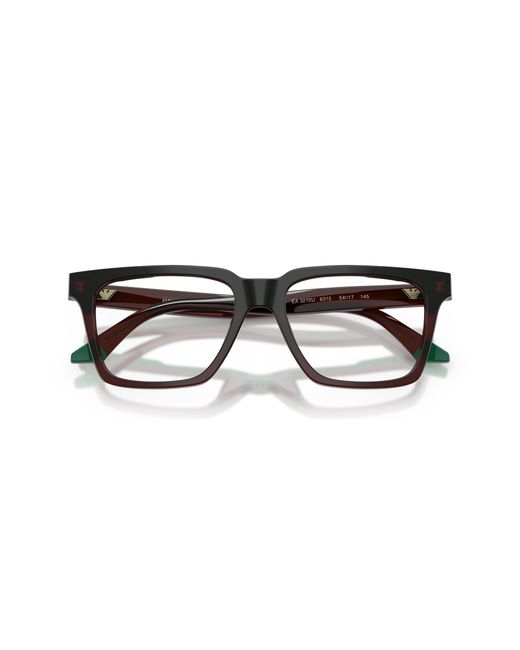 Emporio Armani Black Ea3272U 6315 Optical Frames Acetate Squared Normal for men