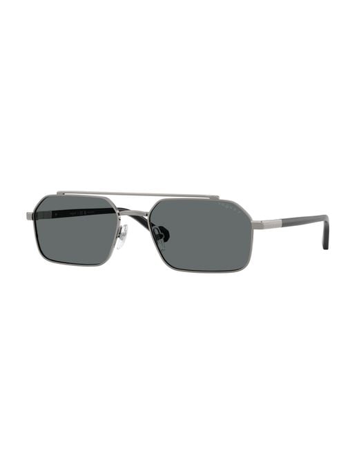 Vogue Eyewear Black Vo4356S 518781 Sunglasses Metal Geometric Polarized for men
