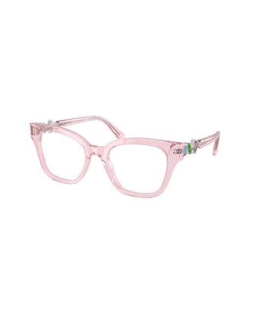 Swarovski Black Sk2048 3001 Optical Frames Acetate Squared Normal