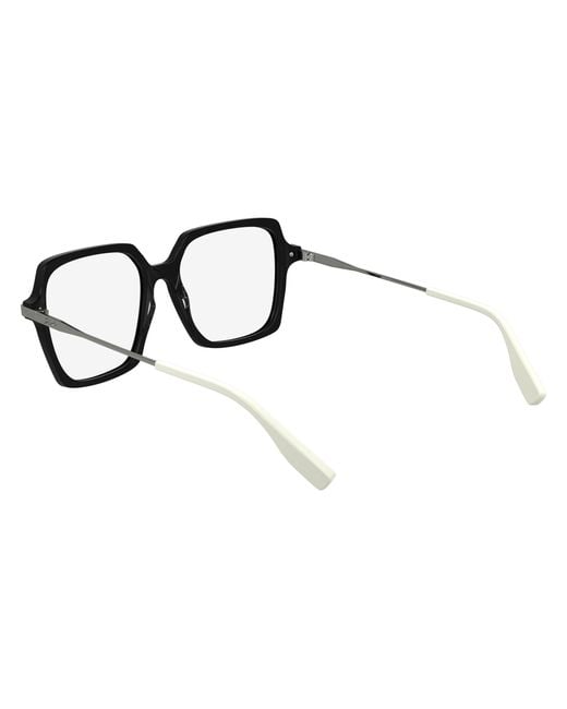 Karl Lagerfeld Black Kl6172 001 Optical Frames Acetate Squared Normal