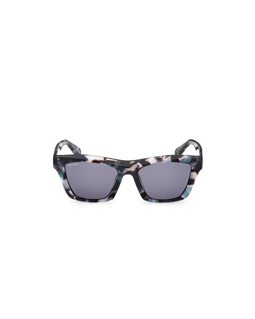 MAX&Co. Black Mo0145 55V Sunglasses Acetate Squared Normal