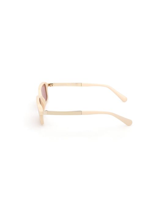 MAX&Co. Black Mo0159 21S Sunglasses Injected Bordeaux Squared Normal