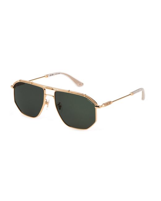 Police Black Spll17 Horizon 5 300Y Sunglasses Metal Squared Normal for men