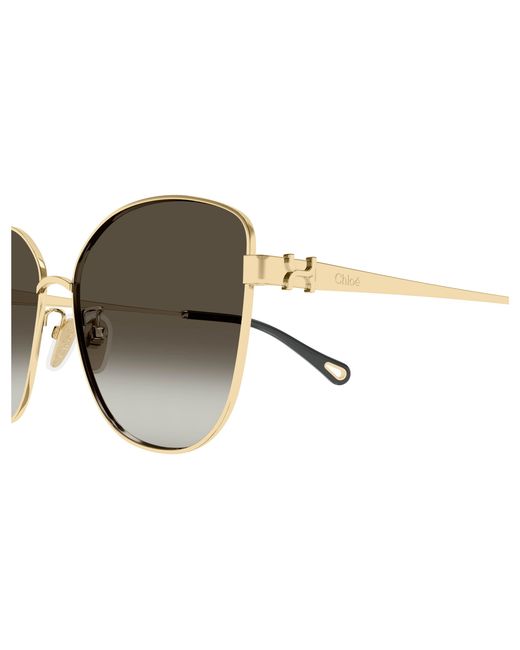 Chloé Black Ch0306Sk 003 Sunglasses Metal Squared