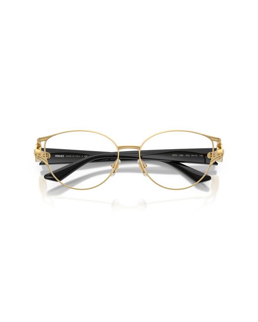 Versace Black Ve1309 1002 Optical Frames Metal Cat Eye Normal