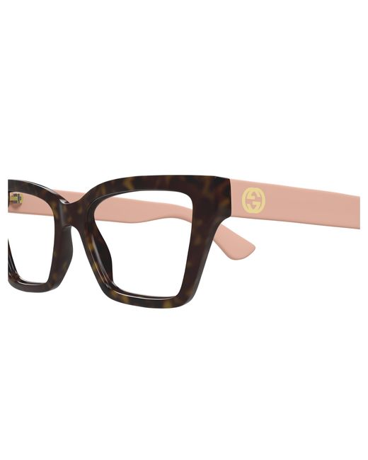 Gucci Black Gg1715O 005 Optical Frames Injected Transparent Cat Eye