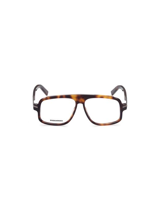 DSquared² Black Dq5344 052 Optical Frames Outlet Acetate Squared for men
