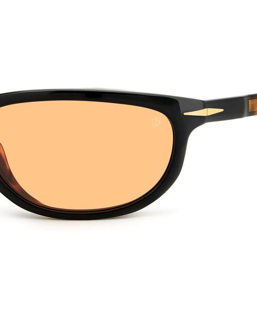David Beckham Black Db 7117/S Wr7/W7 Sunglasses Acetate Squared for men
