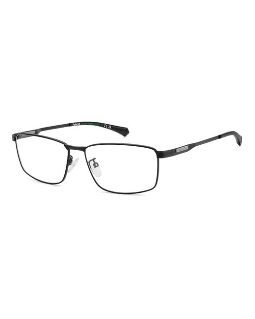 Polaroid Black Pld D534/G 003 Optical Frames Metal Squared for men