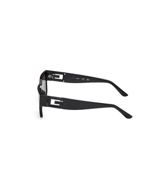 Guess Black Gu7916 01A Sunglasses Injected Smoke Squared Normal