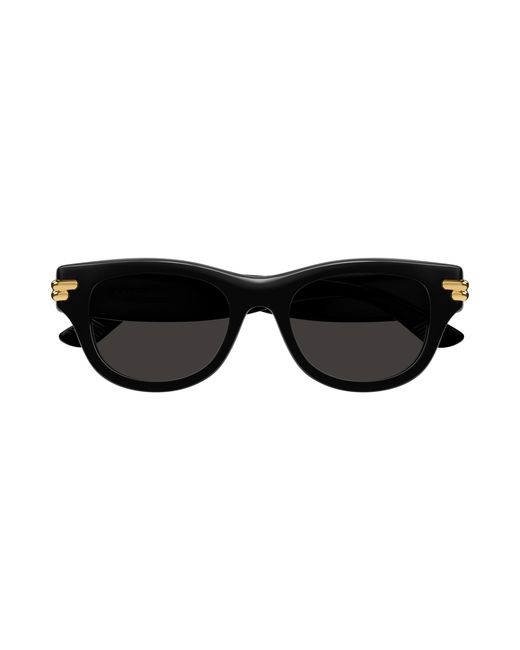 Bottega Veneta Black Bv1323Sk 001 Sunglasses Acetate Squared