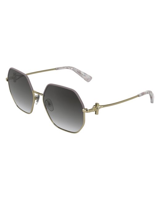 Longchamp Black Lo191S 723 Sunglasses Metal Squared Normal