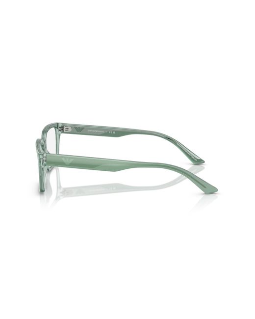 Emporio Armani Black Ea3244 6176 Optical Frames Acetate Squared Normal for men