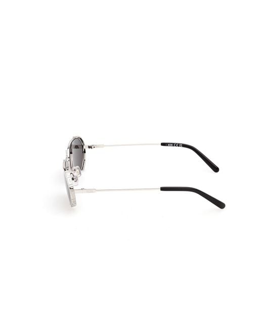 Gcds Black Gd0078 16A Sunglasses Metal Smoke Round Normal