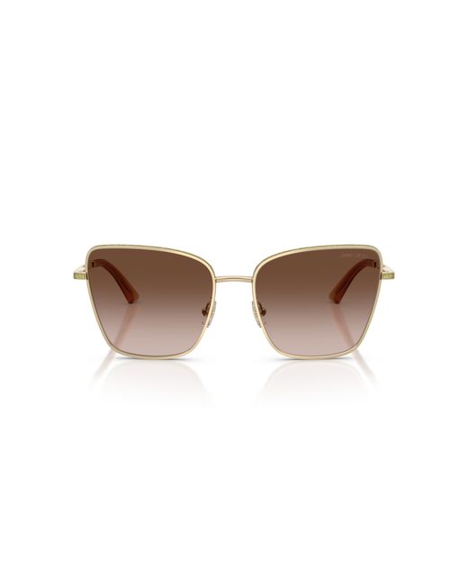 Jimmy Choo Black Jc4023J 300613 Sunglasses Metal Squared Normal Shaded