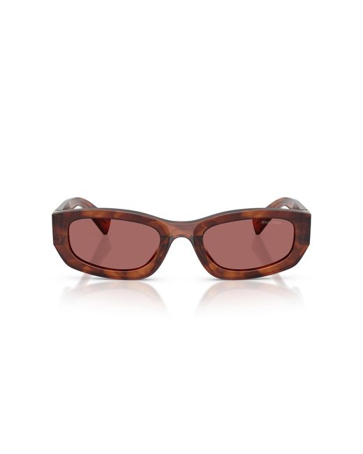 Miu Miu Black Mu B04S 26E80B Sunglasses Acetate Geometric Normal