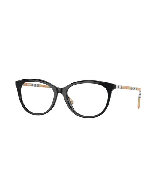 Burberry Black Be2389 3853 Optical Frames Acetate Transparent Geometric Normal