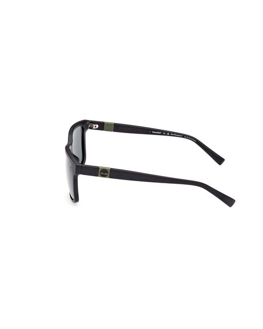 Timberland Black Tb9322-H 02R Sunglasses Injected Squared Polarized for men