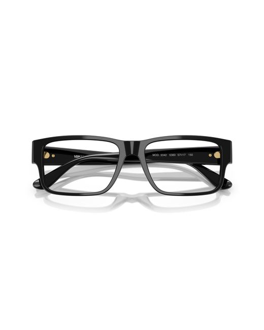 Versace Black Ve3342 5360 Optical Frames Acetate Squared Normal for men