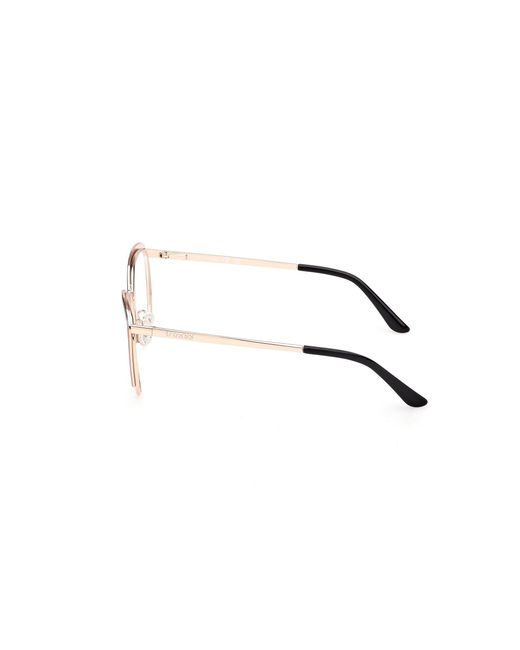 Guess Black Gu50250 005 Optical Frames Metal Round Normal