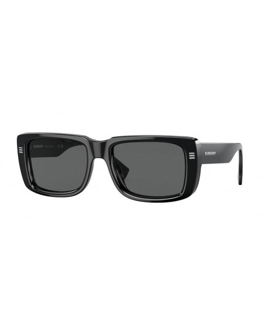 Burberry Black Be4376U 300187 Sunglasses Plastic Dark Squared for men