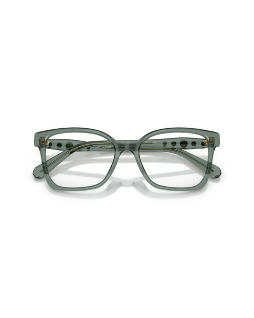Swarovski Black Sk2061 1043 Optical Frames Acetate Transparent Squared Normal
