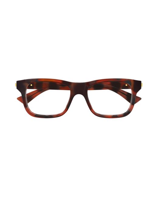 Bottega Veneta Black Bv1412O 006 Optical Frames Acetate Transparent Squared for men