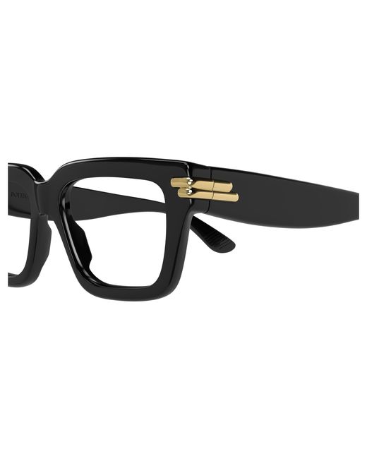 Bottega Veneta Black Bv1324O 001 Optical Frames Acetate Transparent Squared