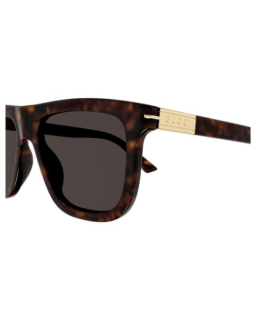 Gucci Black Gg1502S 002 Sunglasses Acetate Squared for men