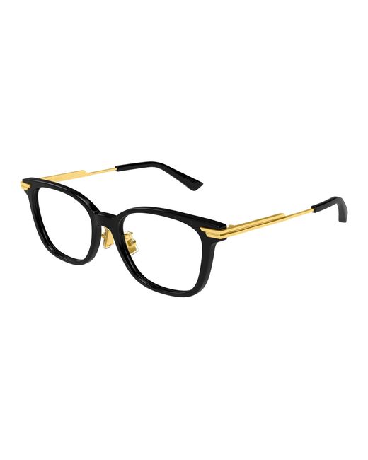 Bottega Veneta Black Bv1338Oj 002 Optical Frames Acetate Transparent Squared