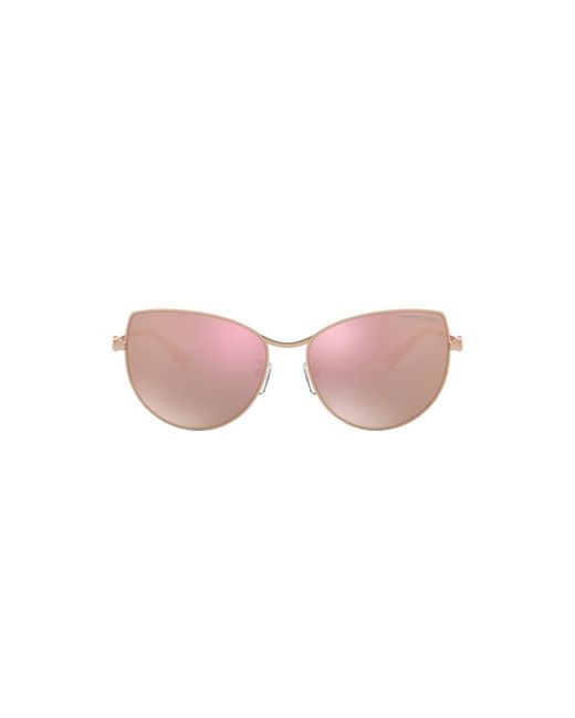 Michael Kors Pink Mk1062 La Paz 1108M5 Sunglasses Metal Cat Eye Polarized Mirror