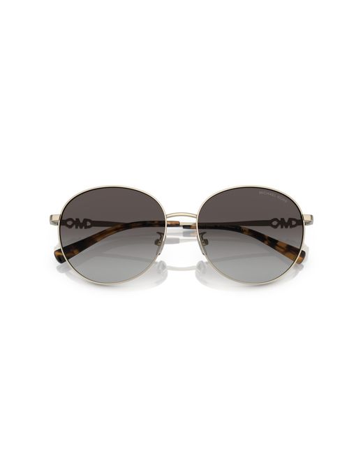 Michael Kors Black Mk1119 Alpine 10148G Sunglasses Metal Round Normal Shaded
